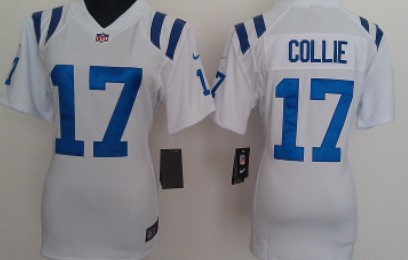 Nike Women's Team Jersey Indianapolis Colts 17 Austin Collie White Game